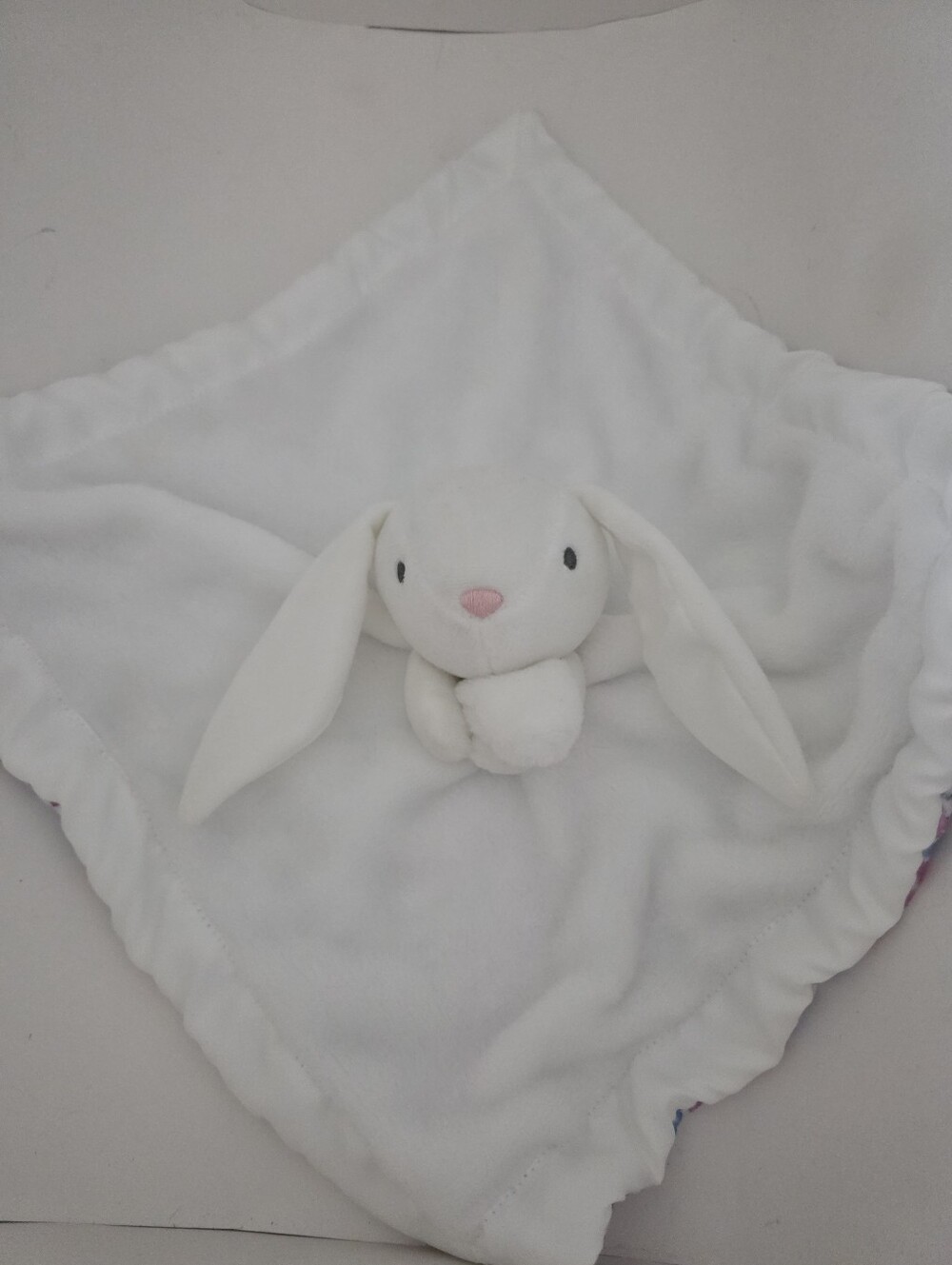 Carter's Baby Security Blanket White Bunny Just One You Cuddle Plush Lovey